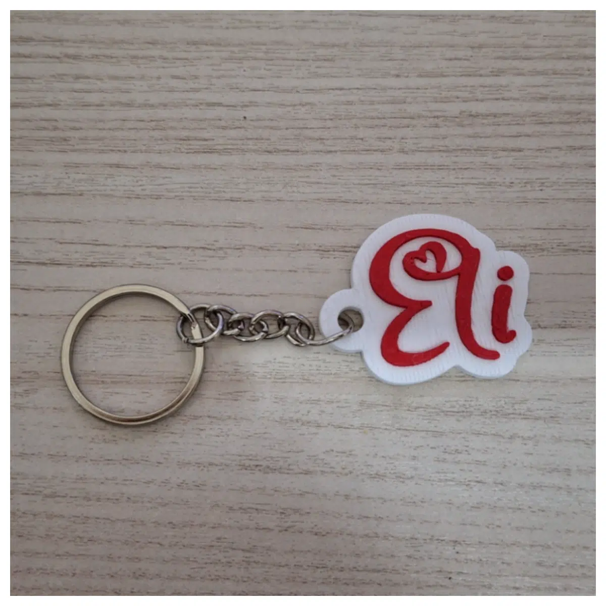 Keychains Shaped Name Tag Letter E Personalized Engraved Gift Memorial Keepsake Keyring Accessories