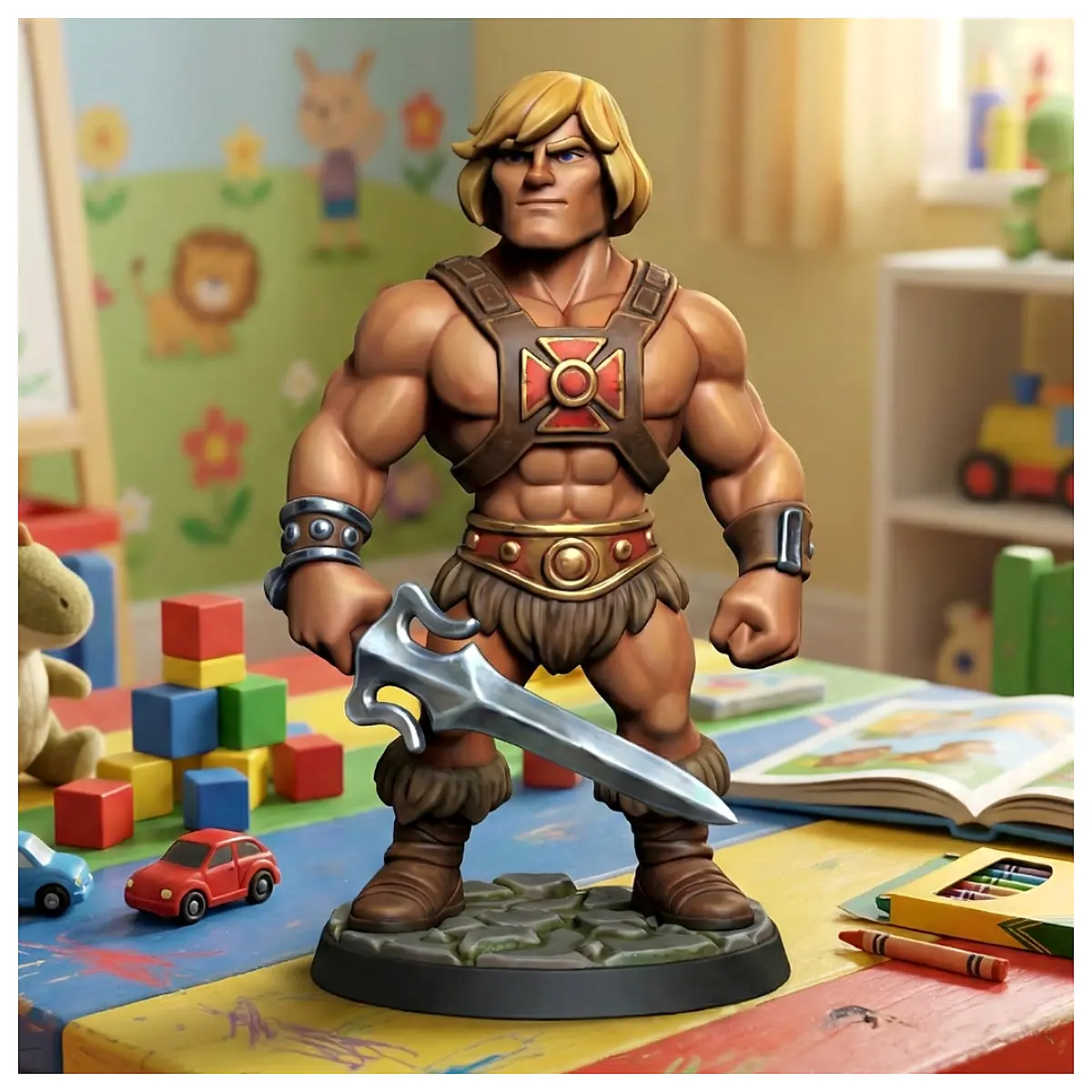 Cosmic He Man Titans Legendary Action Figures Model Assembly Toys Collectibles