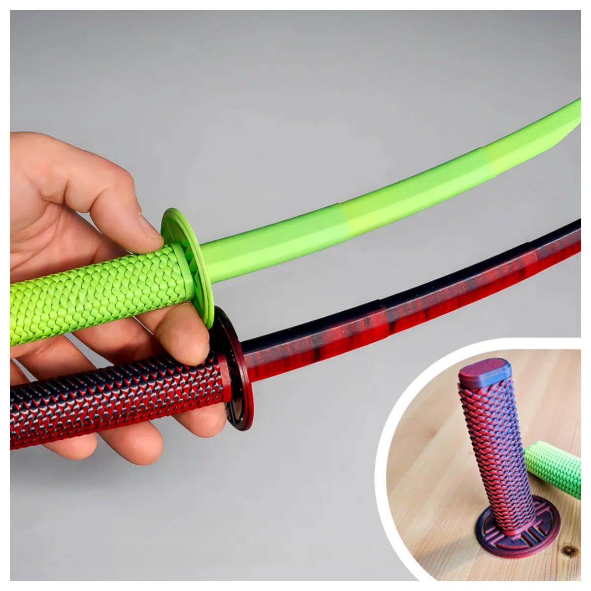 Dragon Scale Samurai Sword 40g 1 Piece Printed Model Toy Japanese Weapon Collection