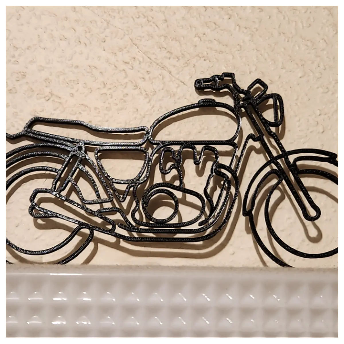 Motorcycle Wall Mount Minimalist Bracket Frame Support Parts Installation Repair