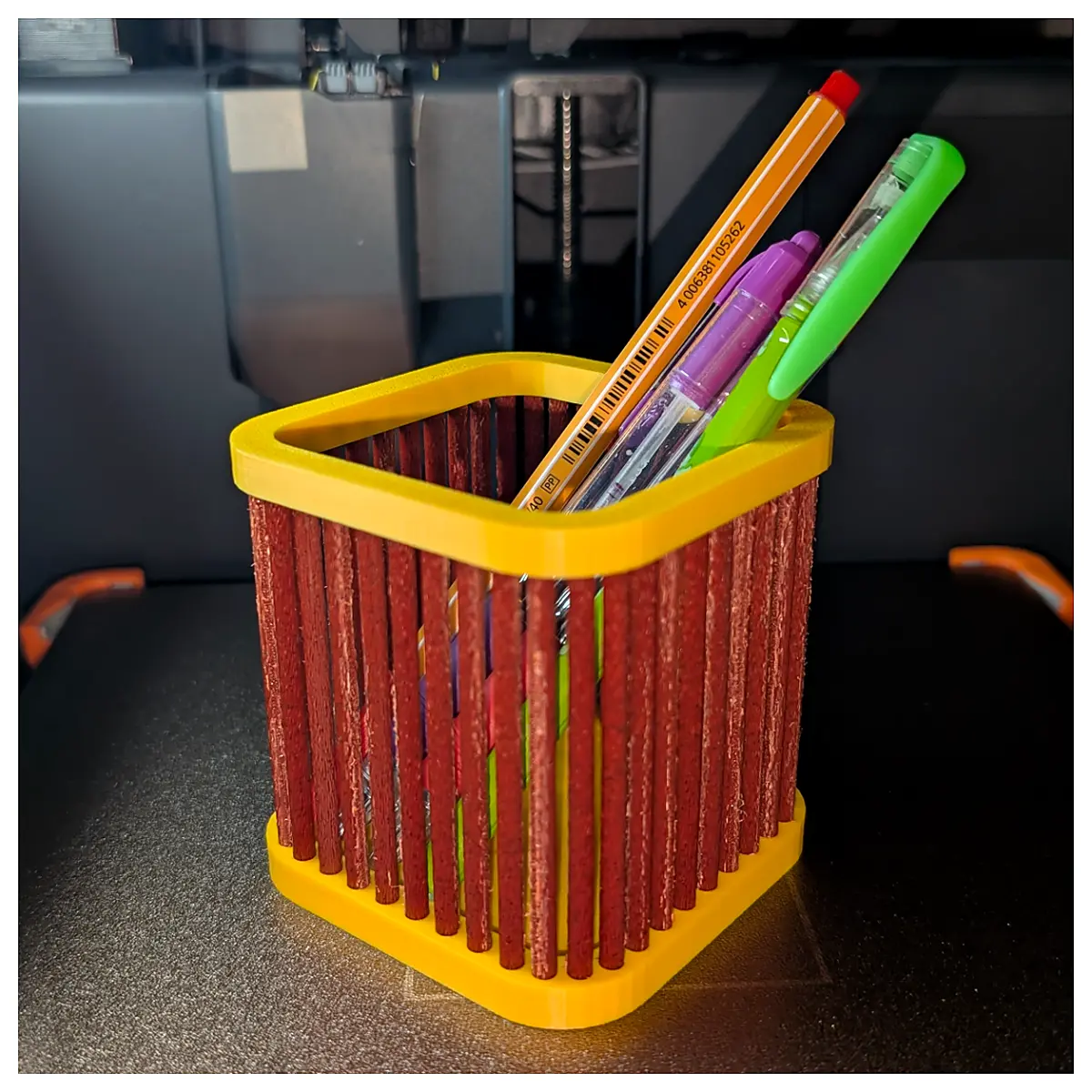 Desktop Storage Box Simple Column Shape Multi Compartment Organizer Storage Box Desk Storage Solution