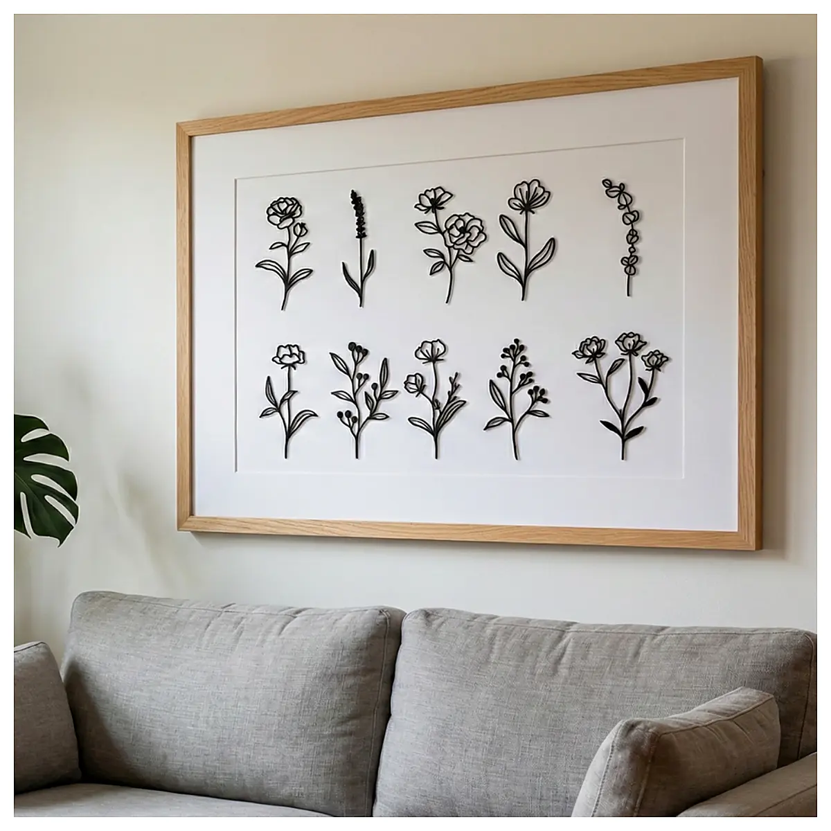 Minimalist Plant Art Collection 10 Designs Planter Decor Green Plants Botanical Art Indoor Greenery