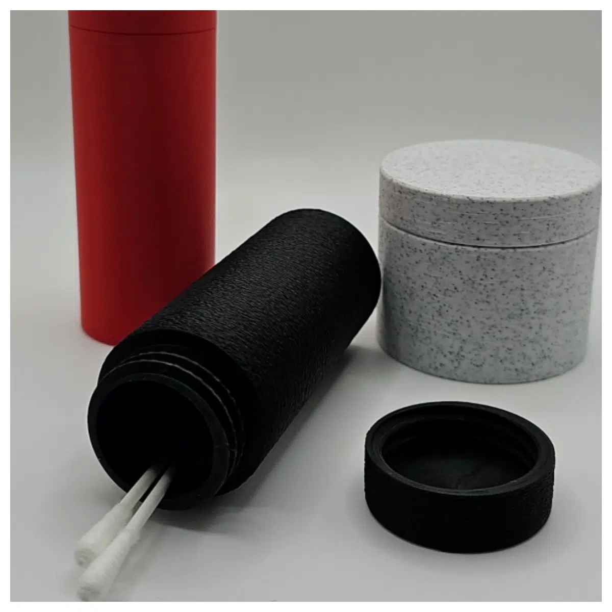 Travel Spiral Lid Containers 36x80mm 55x35mm Food Storage Leakproof Portable for Travel Picnics