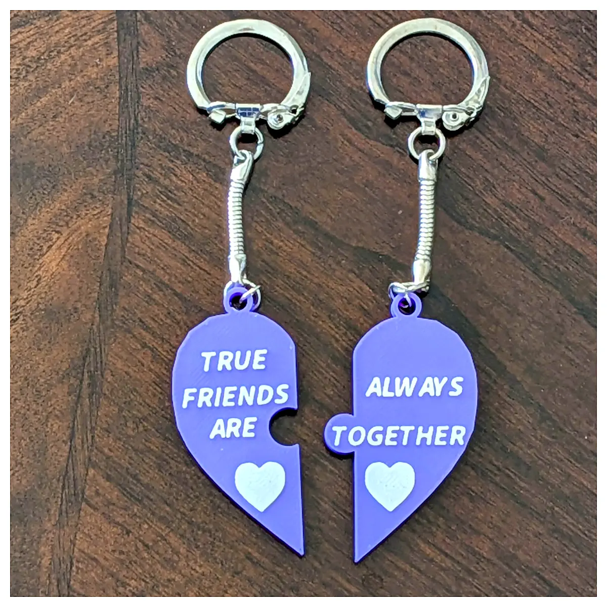 Shaped Keychain Friendship Gift Reminder Lover Anniversary Gift Best Friend Keepsake