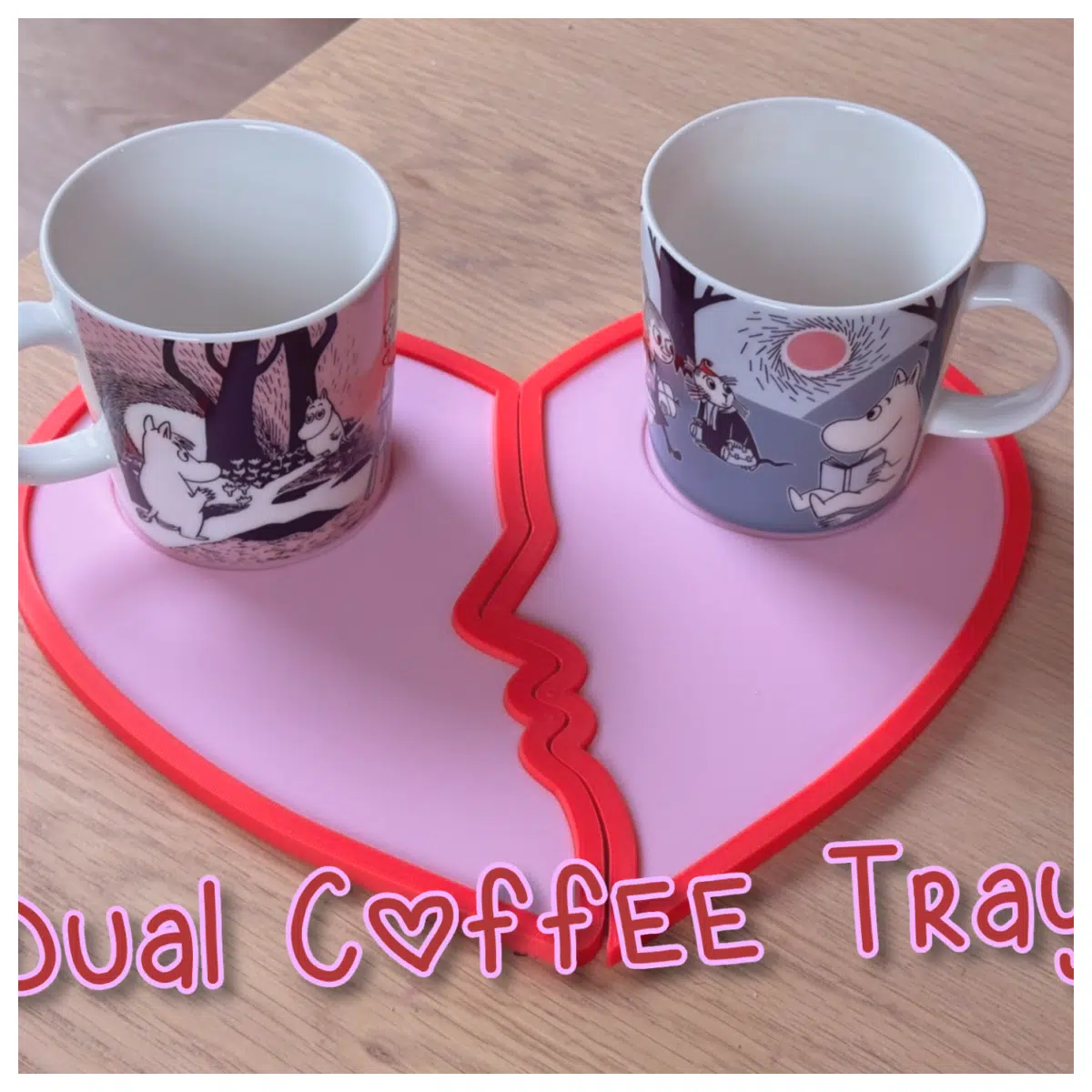 Coffee Cup Tray Double Espresso Holder Coffee Accessories Cup Stand Serving Tray Universal Coffee Tray