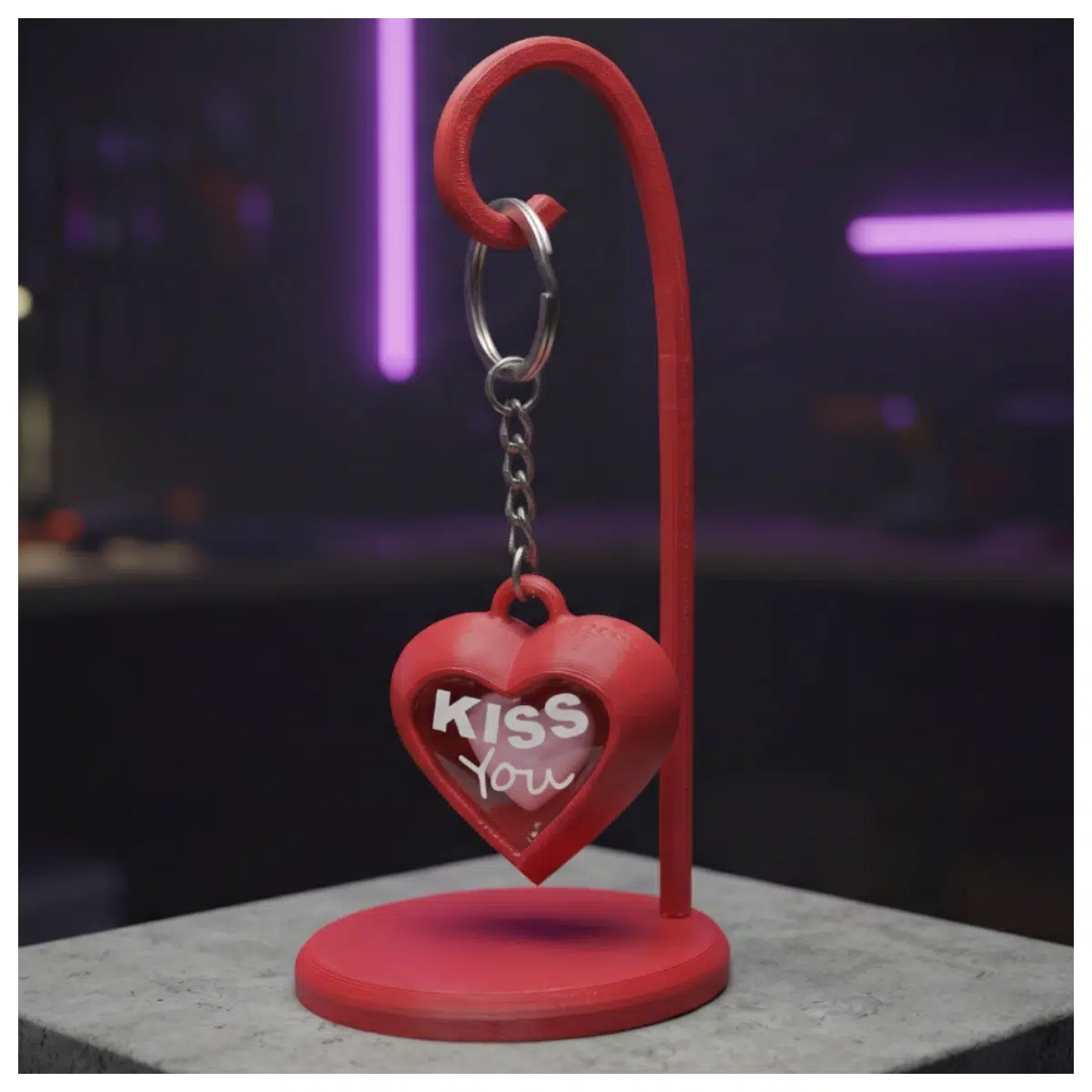 Kiss You Lens Effect Keychain Trendy Cute Decoration Phone Case Accessory Girls Gift Photo Props Fashion Small Ornament