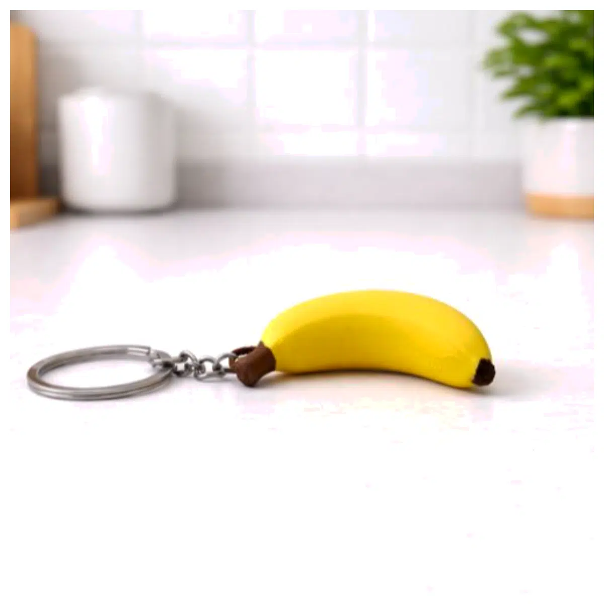 Banana Keychain Fun Fruit Charm Phone Decoration Cute Gift Student Accessories Creative Display Piece