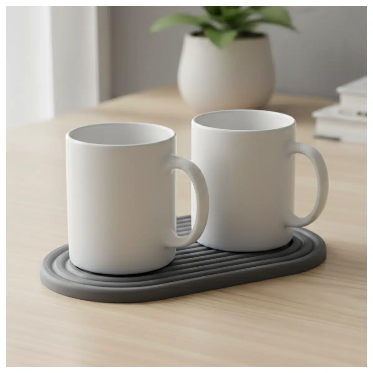 Minimalist Double Cup Holder Home Coffee Cup Stand Desktop Decoration Modern Simple Cup Holder Support