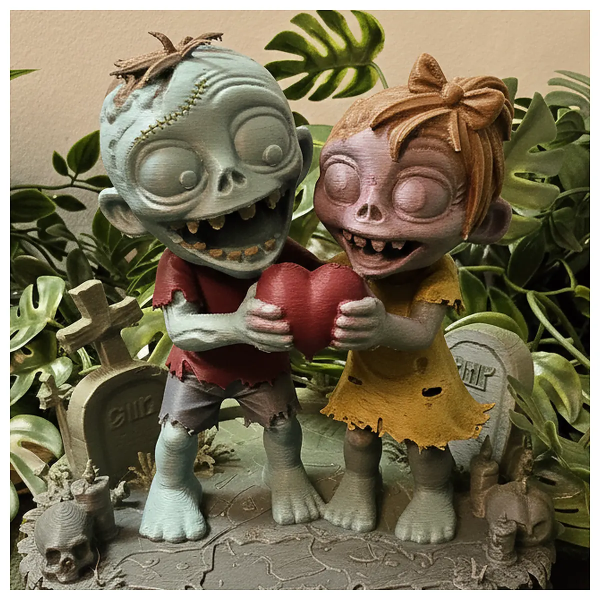 Zombie Model Toy Forever Love Zombie Collection Anime Figures Her