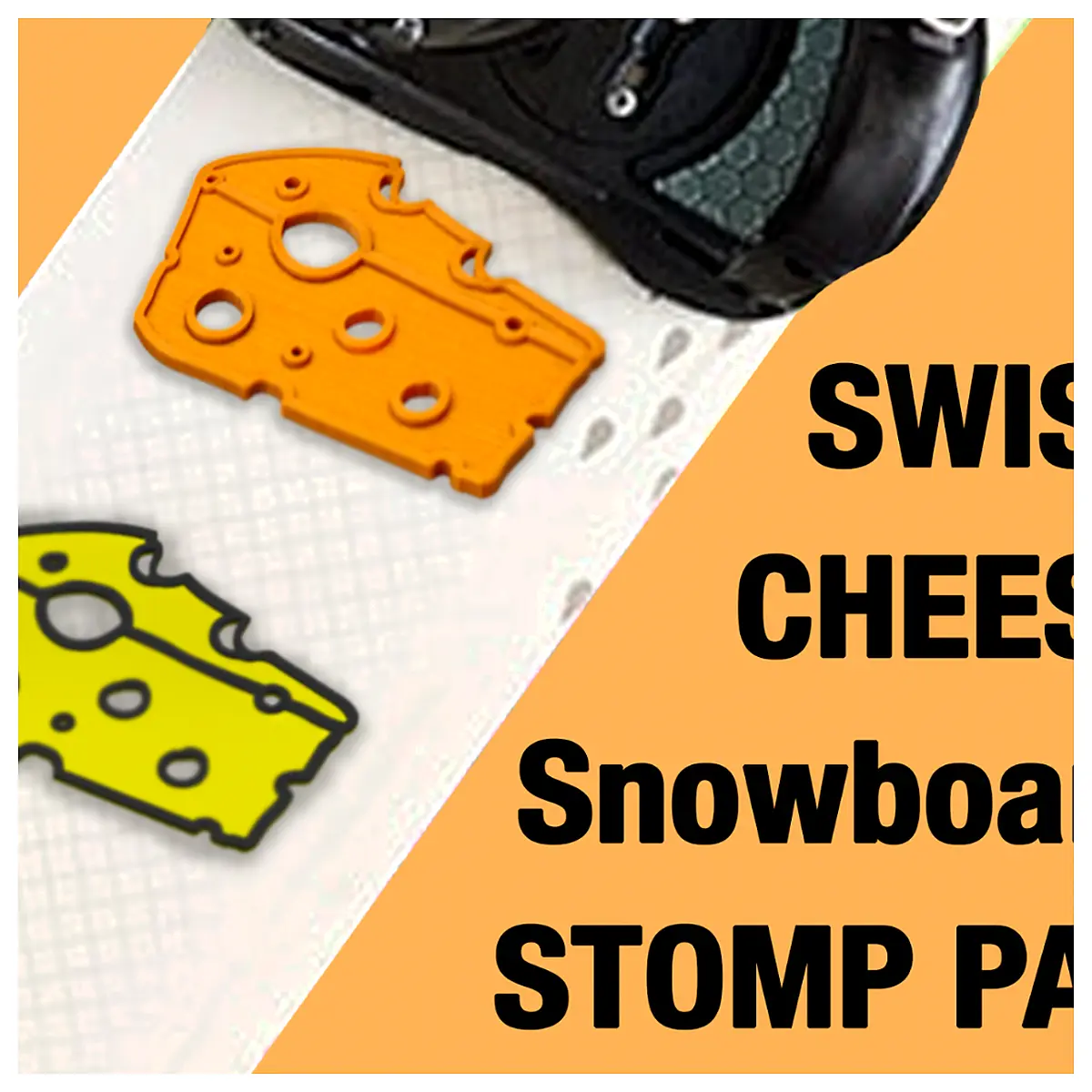 Snowboard Traction Pad Swiss Cheese Snowboard Grip Tape Snowboard Accessories Ice Skating Accessories
