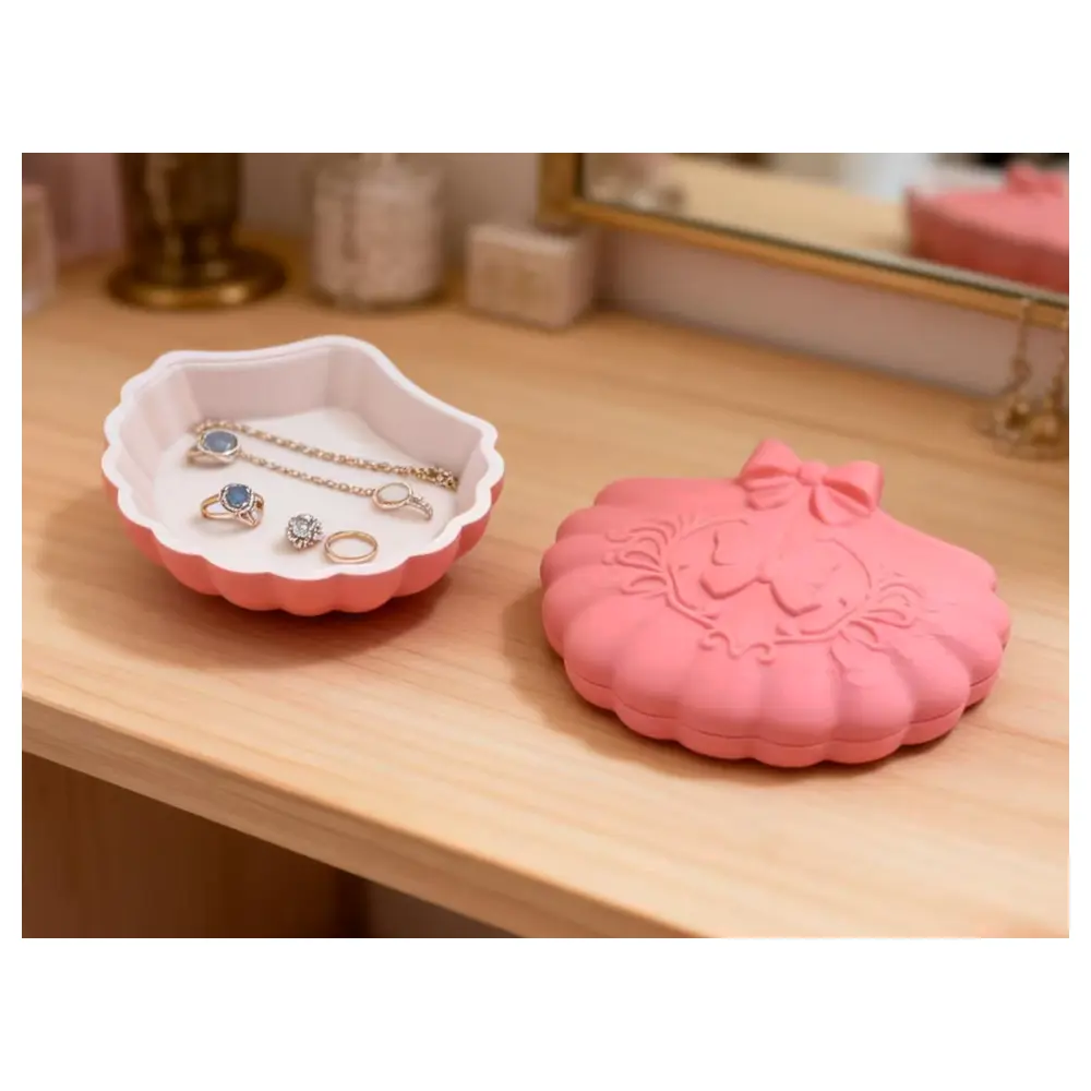 Shell Jewelry Box Organizer Storage Box Jewelry Holder Case Gift Box Multi Purpose Storage