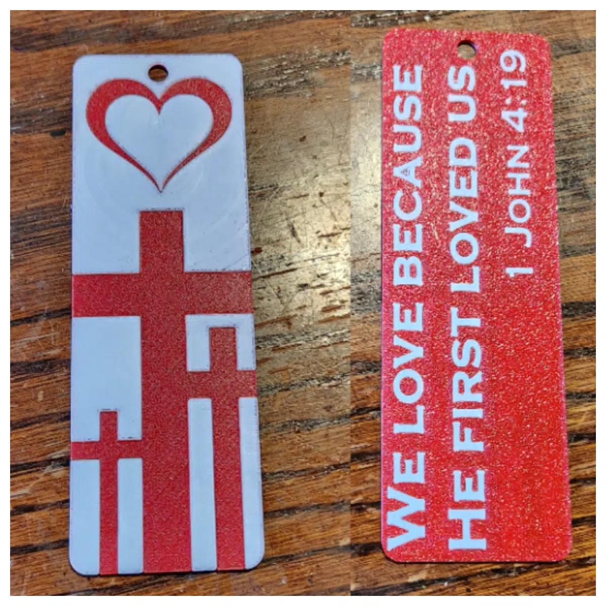 Christian Bible Marker Valentine s Cross Religious Gift Inspirational Verse Decoration Scripture Accessory