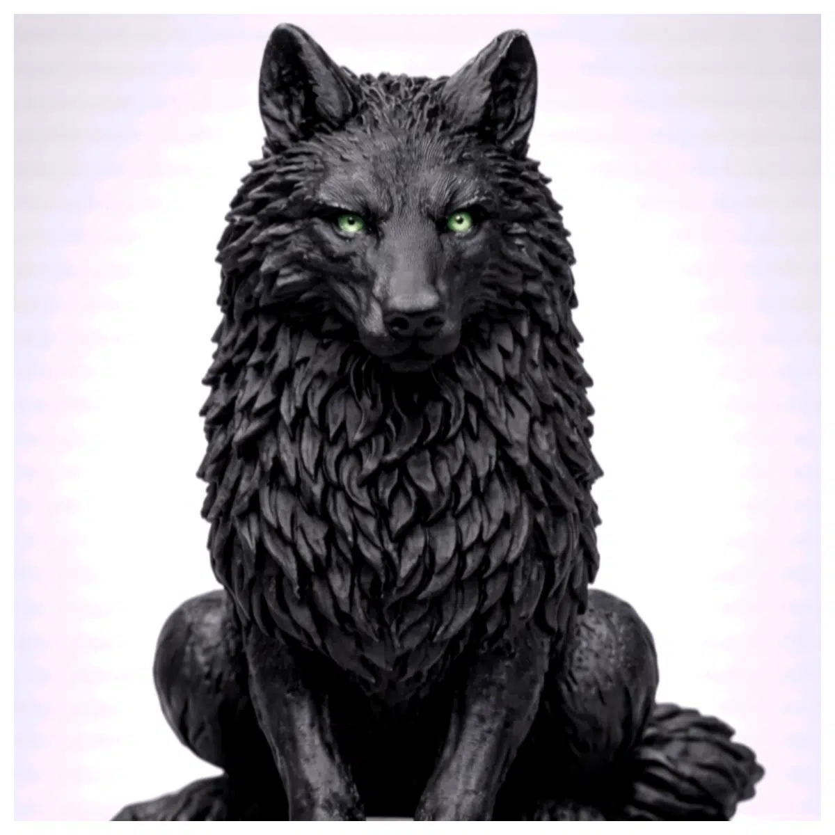 Wolf Skull Sculpture Decorative Figurine Art Collectible Modern Home Decor Anime Accessory Desk Ornament Wolf Statue Skull Sculpture