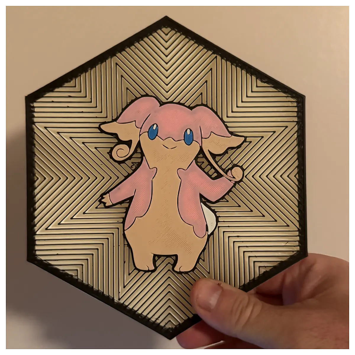 Rough Dolls Hexagonal Wall Art Toy Dolls Wall Decor Geometric Wall Creative Home Decor