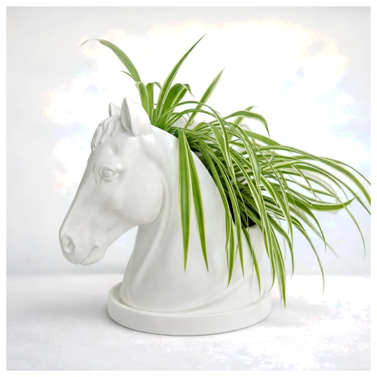 Realistic Horse Planter Lively Mane Flower Pot Horse Decor Creative Home Garden Art