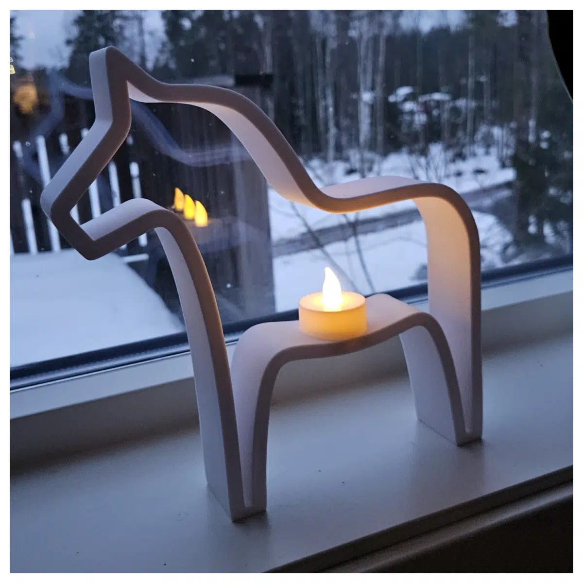 Dala Horse Candle Holder Ceramic Tea Table Decorative Item Creative Ornament Gift Decoration Candle Accessories