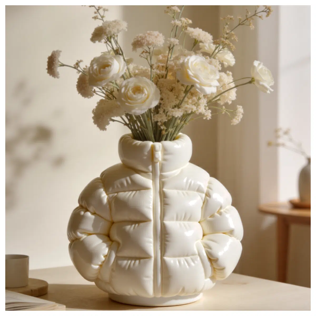 Down Jacket Organizer Pouch Pen Holder Mobile Phone Stand Flower Vase Decoration Multi Function Storage Box Home Living Supplies