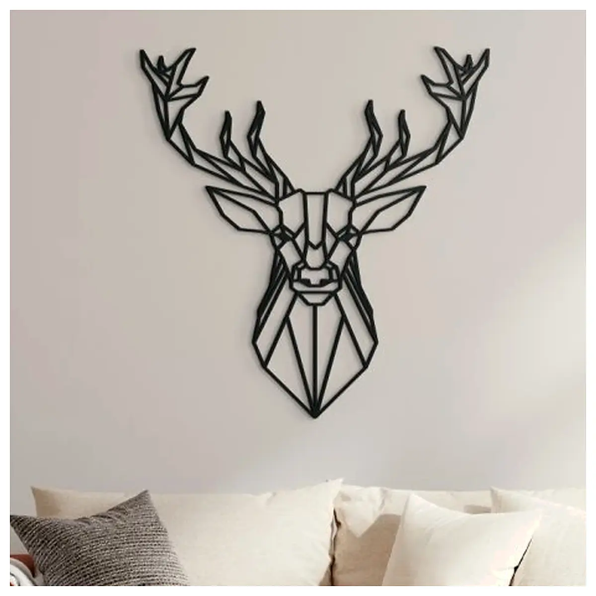 Geometric Polygon Deer Wall Decor Wall Art Modern Minimalist Art Print Canvas Painting Home Decoration