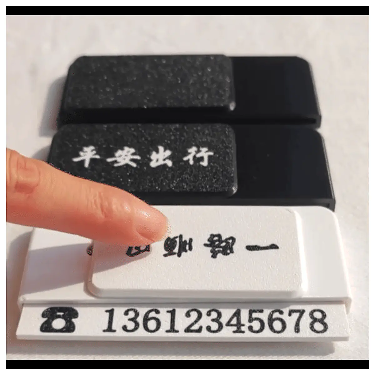 Parking Permit Changer Slider Open Vehicle ID Electronic Parking Smart Plate