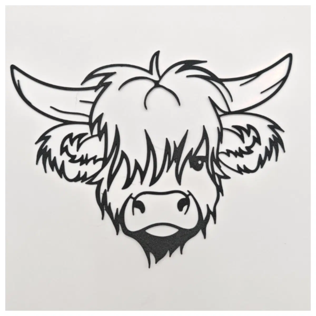 Highland Cattle Wall Art Rustic Farmhouse Decor Modern Living Room Canvas Print Animal Landscape Painting