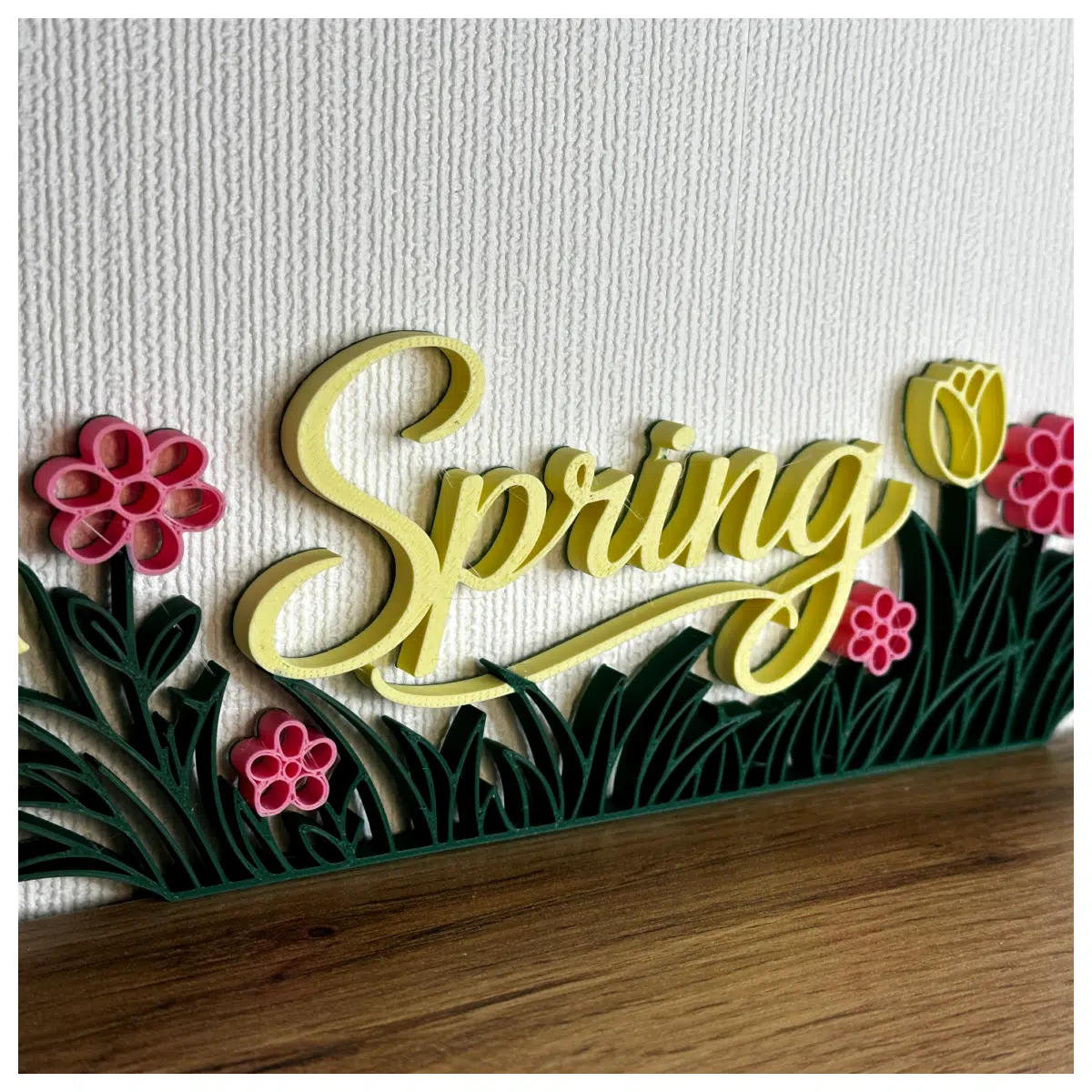 Spring Decorative Text Wall Stickers Wall Art Decorations Spring Festival Decor Indoor Wallpapers Art Decorations