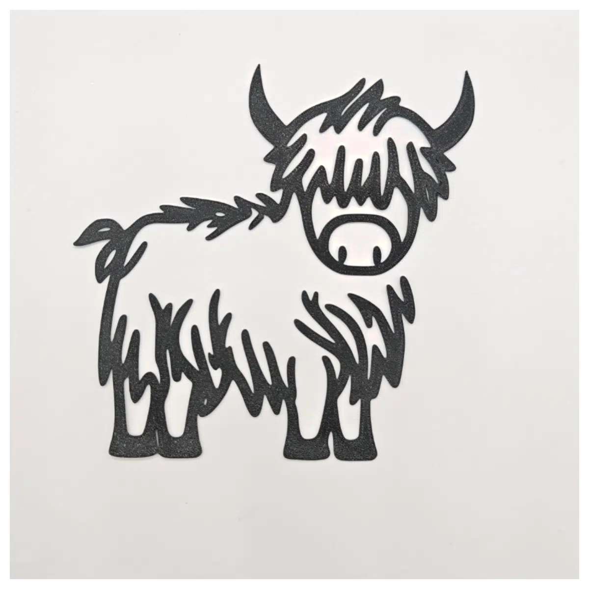 Highland Cattle Wall Art 3D Mural Canvas Abstract Decor Wall Hanging Modern Living Room Wall Art