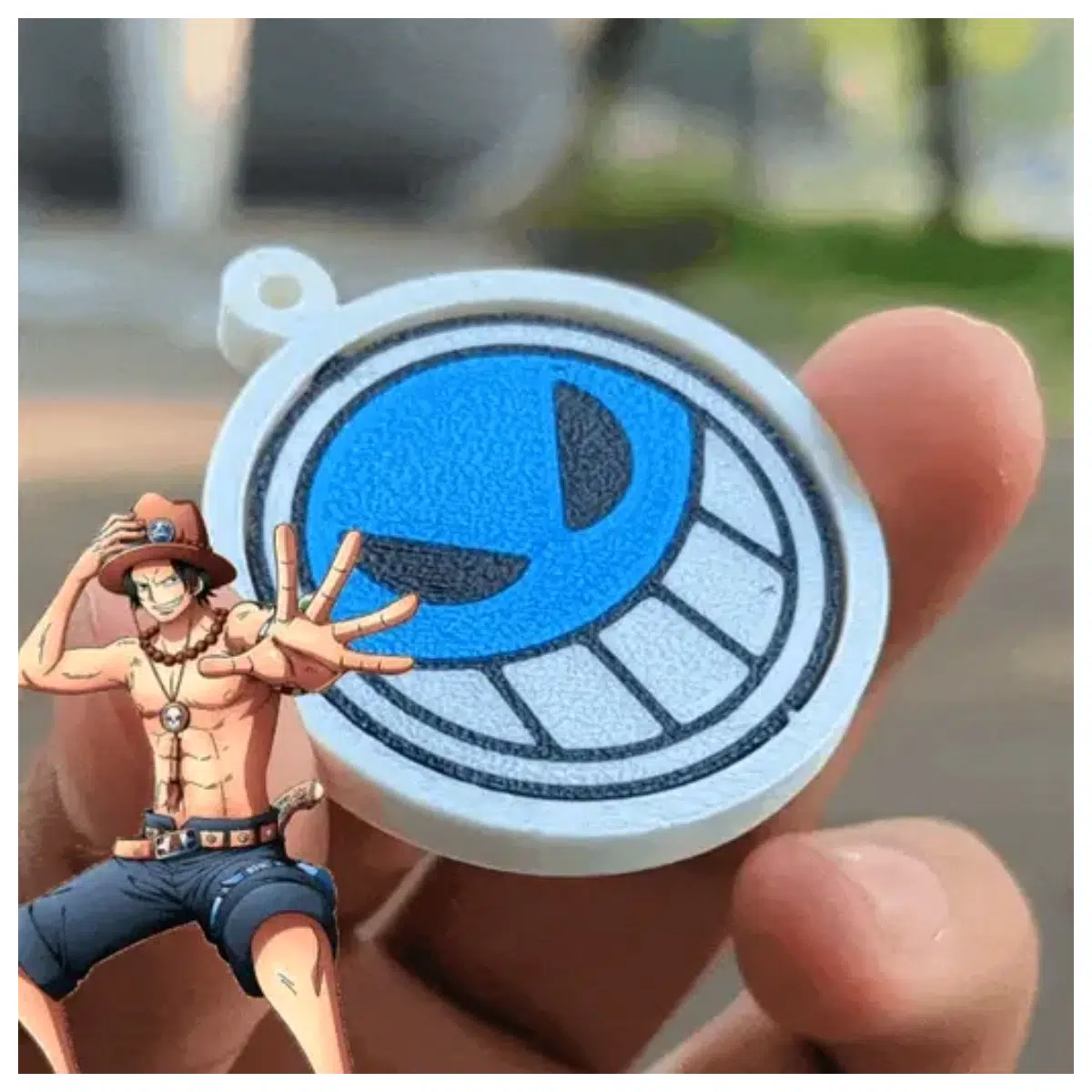 Ice Face Keychain Anime Collectible Figure Manga Accessory Gift Iconic Character Charm