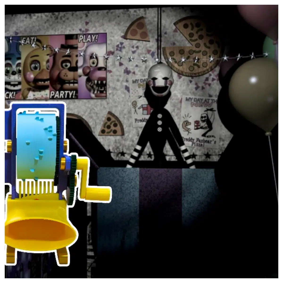 FNAF2 Music Box Character Puppet Model Toy Box Collectible Music Box Toy Character Model