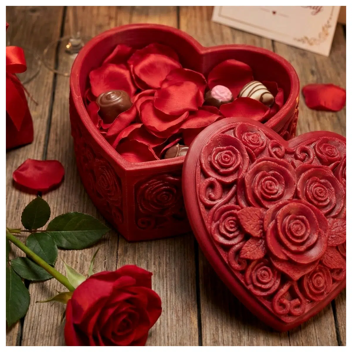 Gift Box Romantic Box Jewelry Box Valentine s Day Gift Box Jewelry Storage Box Multi functional Storage Gift Box