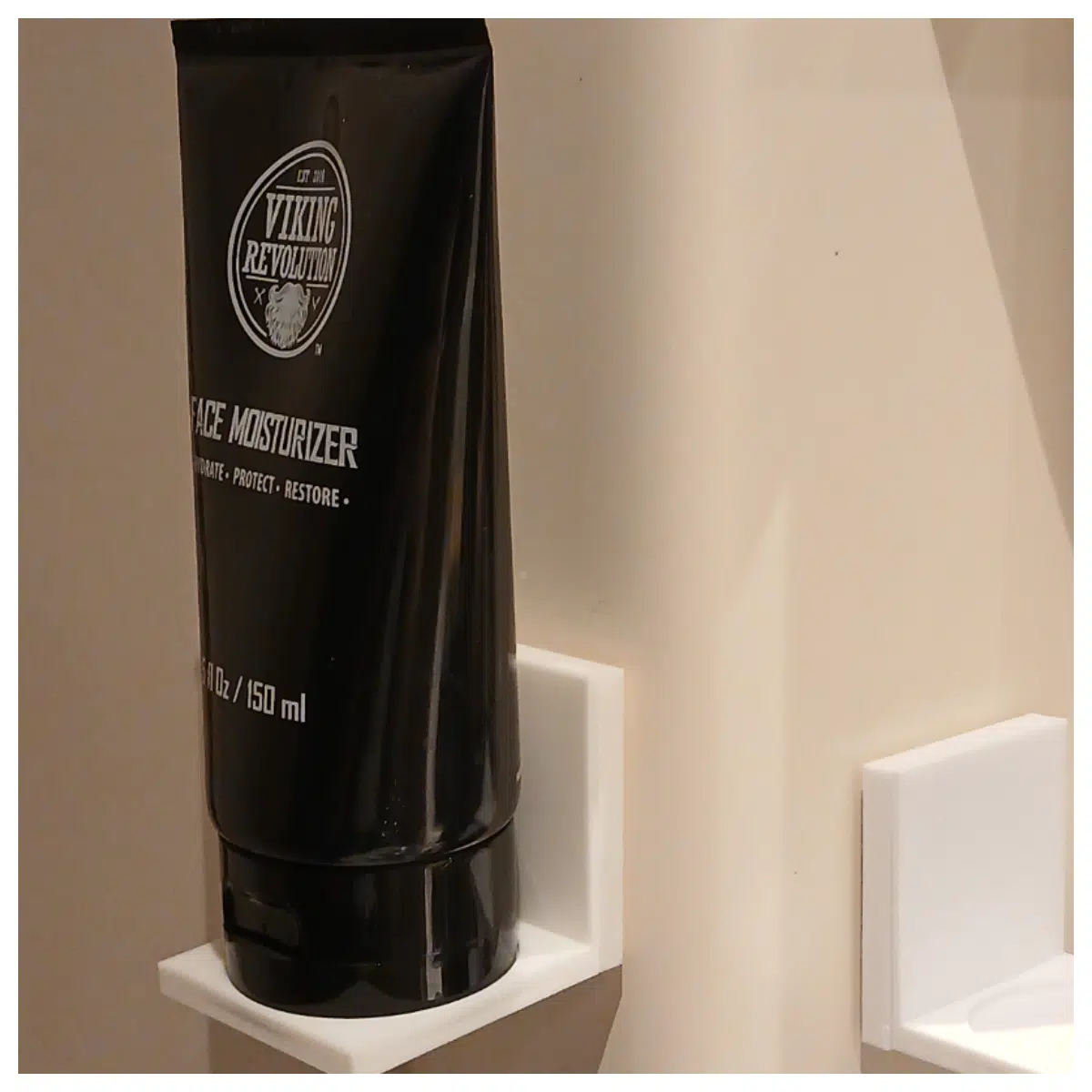 Bathroom Pipe Shelf Wall Mounted Shower Room Storage Soap Dispenser Toothbrush Holder Bathroom Accessories Storage Solutions