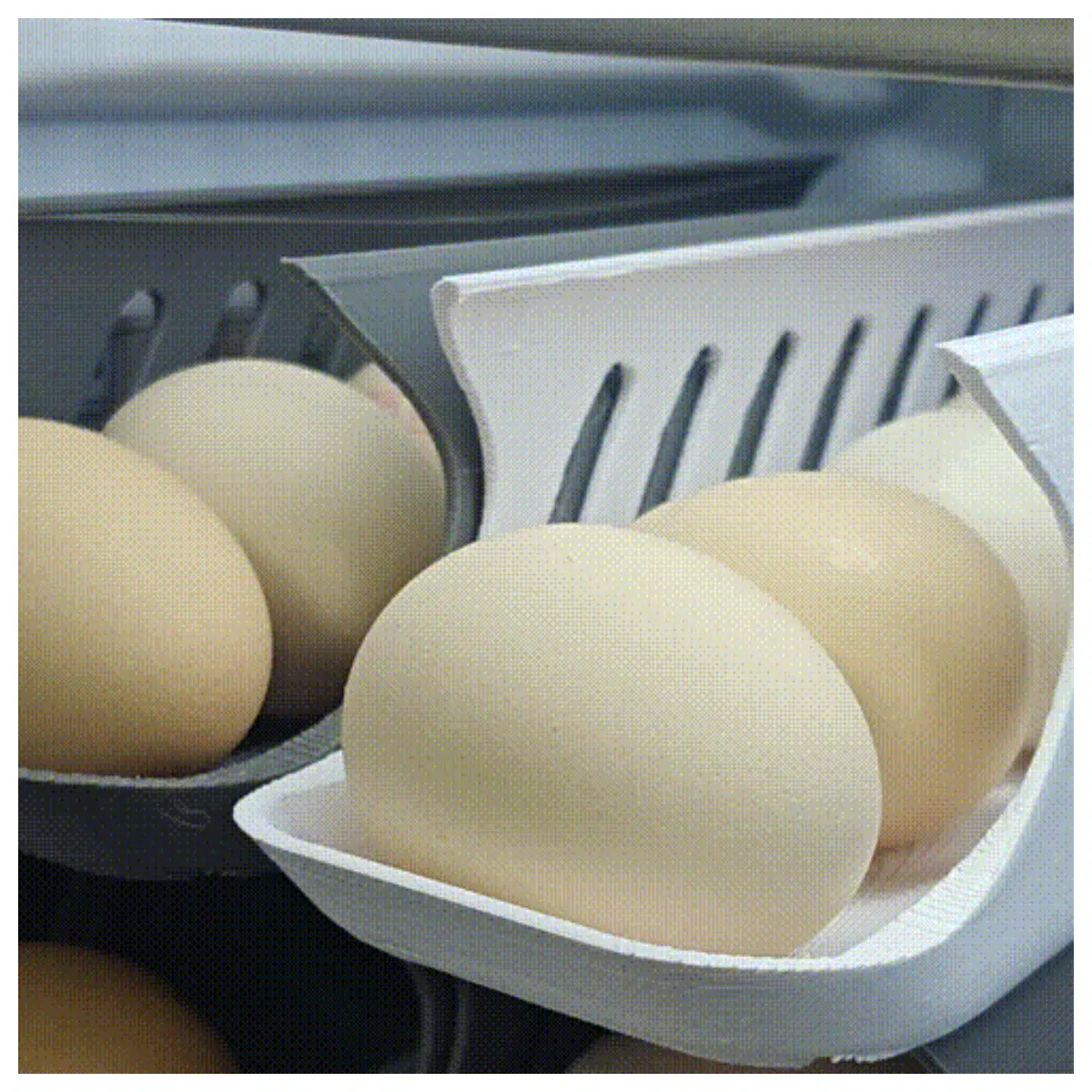 Stackable Egg Racks 7 Eggs Layered Storage Kitchen Organizer Egg Trays Shelves