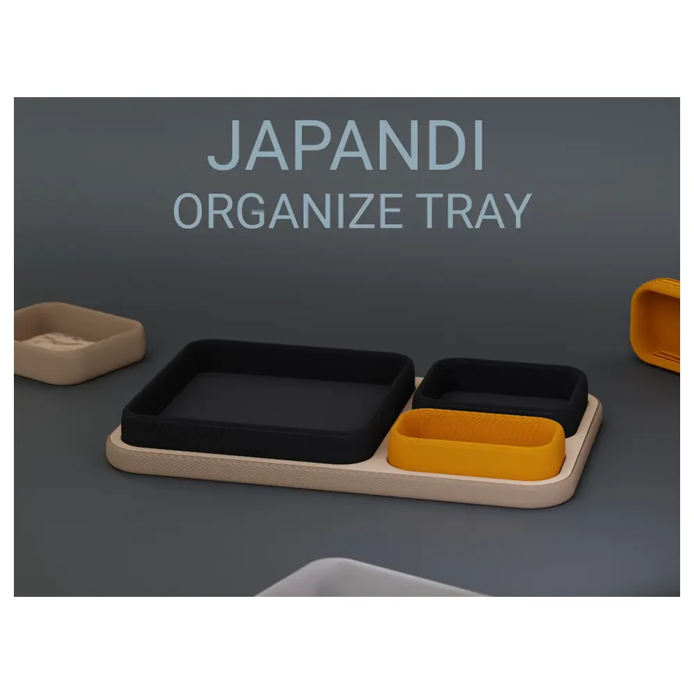 Japandi Style Storage Tray Kitchen Organizer Desk Tray Dining Tray Practical Storage Solutions