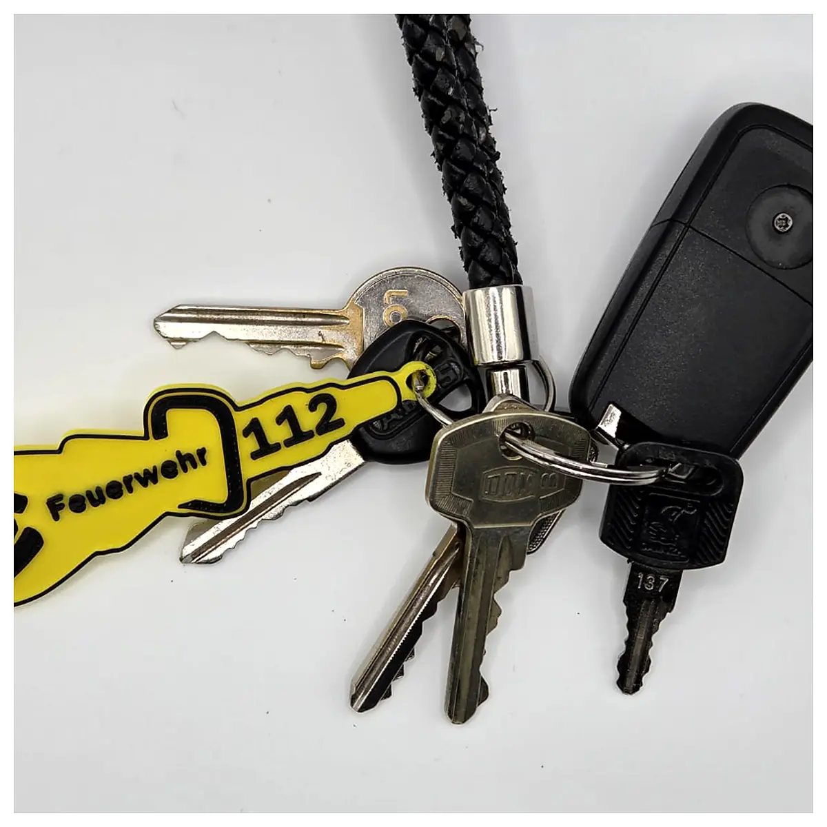 Fire Brigade 112 Keychain Scissors Emergency Tool Gear Fire Accessories Scissors Cut