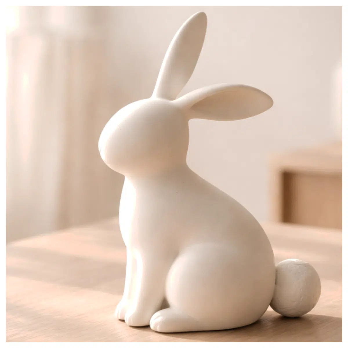 Minimalist Easter Bunny Decoration Modern Easter Decor Festive Ornament Easter Rabbit Decor Holiday Decorations