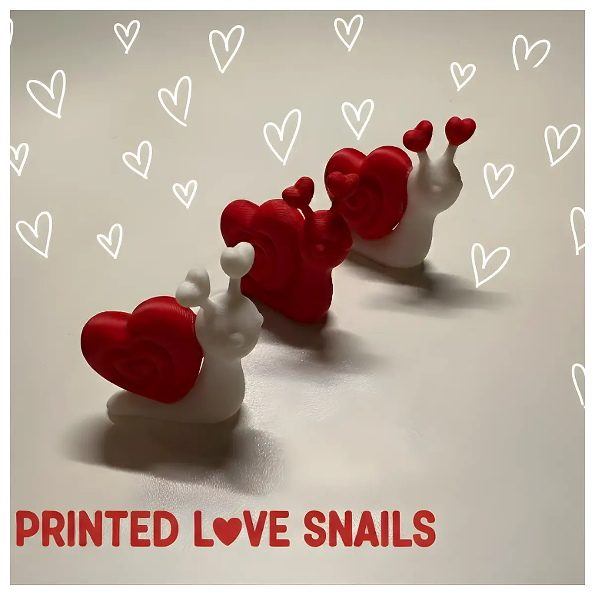 Valentine s Day Gift Cute Snail Creative Print Gift Romantic Keepsake Festive Decoration