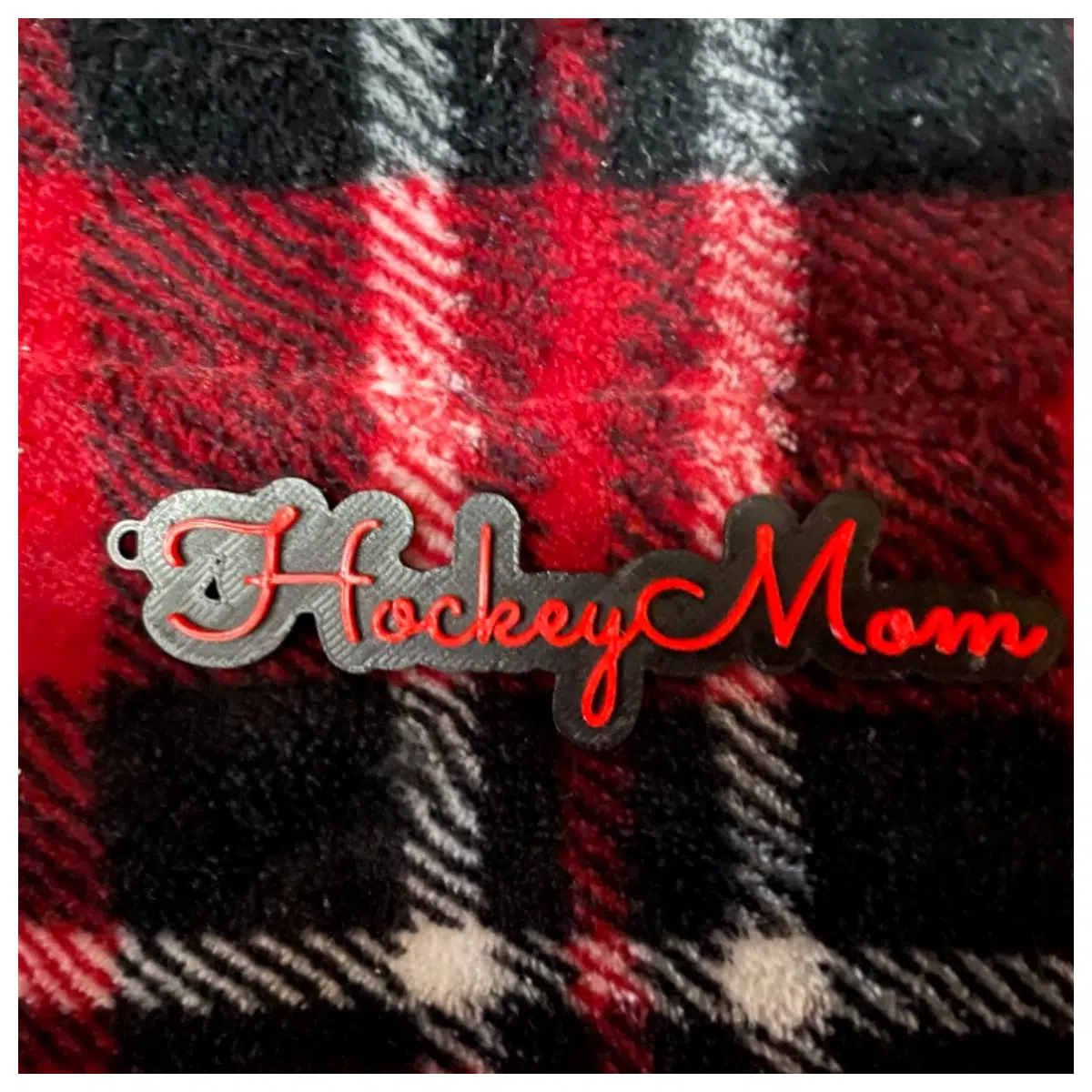 Hockey Mom Keychain Ice Hockey Memorabilia Daughter Gift Ice Hockey Mom Decor Hockey Collectible