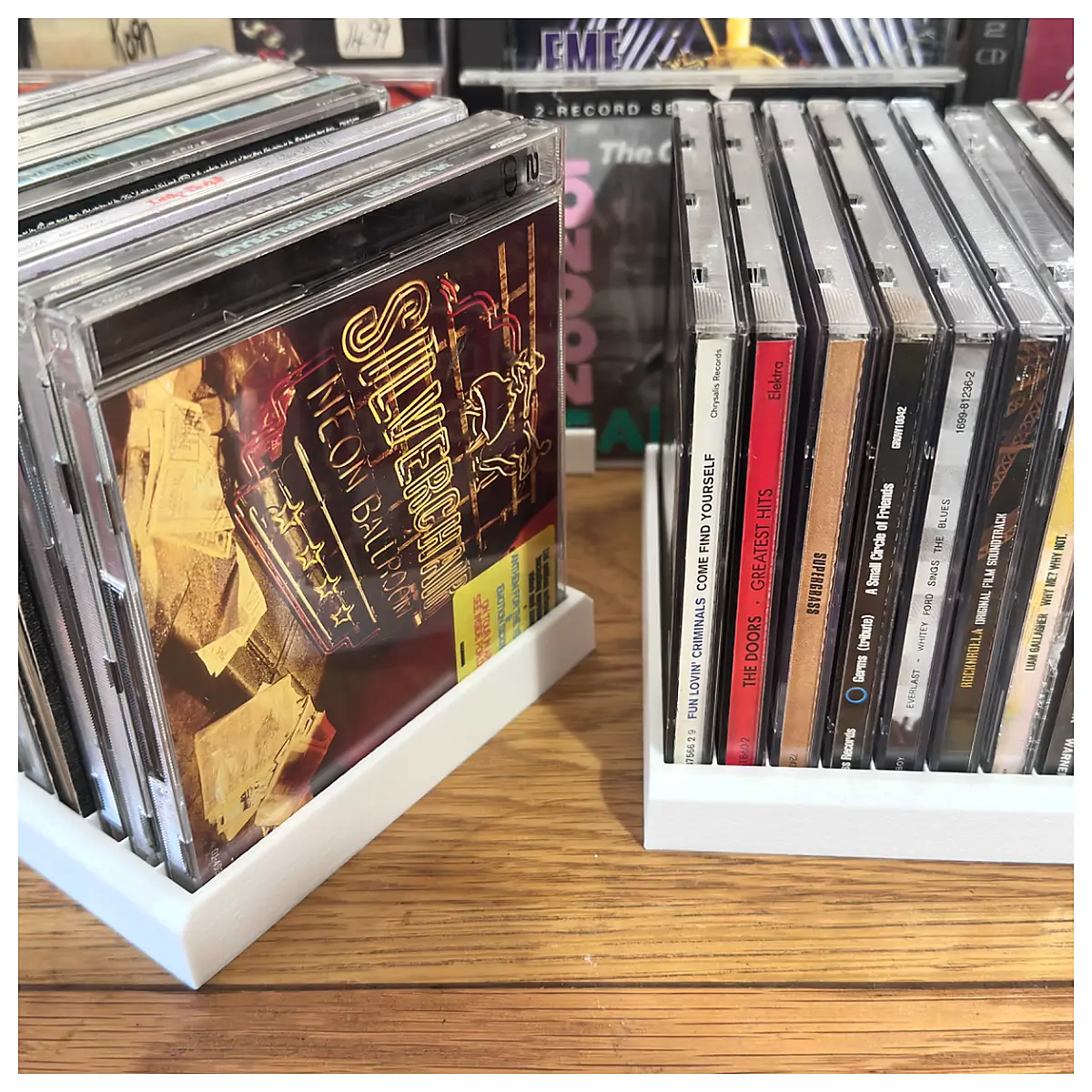CD Storage Case 10CD Album Box Holds Albums Music Box Storage Case Vinyl Box