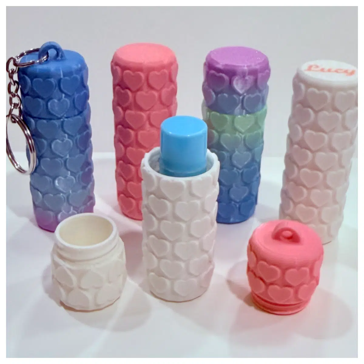 Shaped Lip Balm Container Smooth Lips Rotating Lid Design Lip Accessor Lip Care Supplies