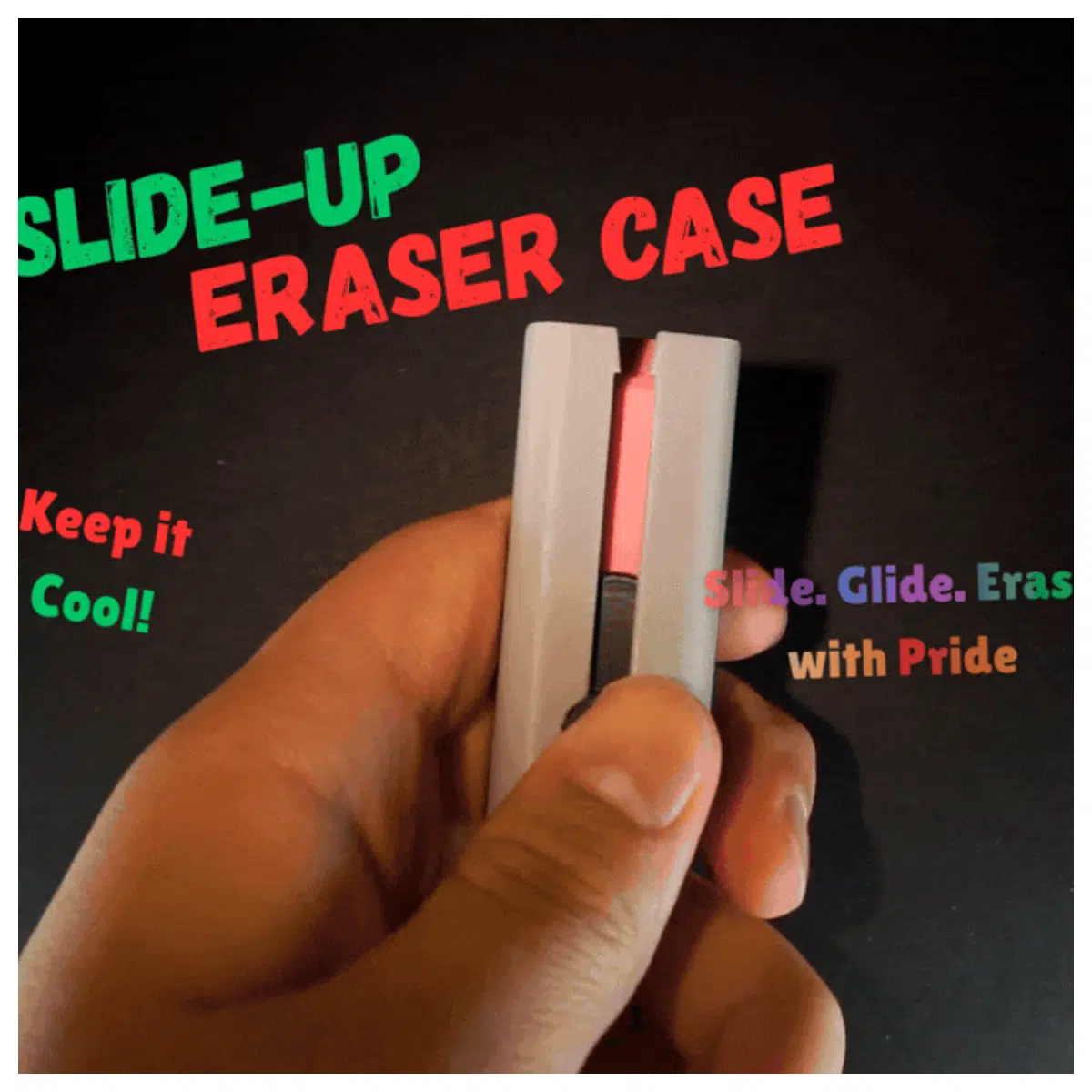 Eraser Organizer Box Pencil Case Student Stationery Storage Box Art Supply Case Eraser Holder Desk Organizer