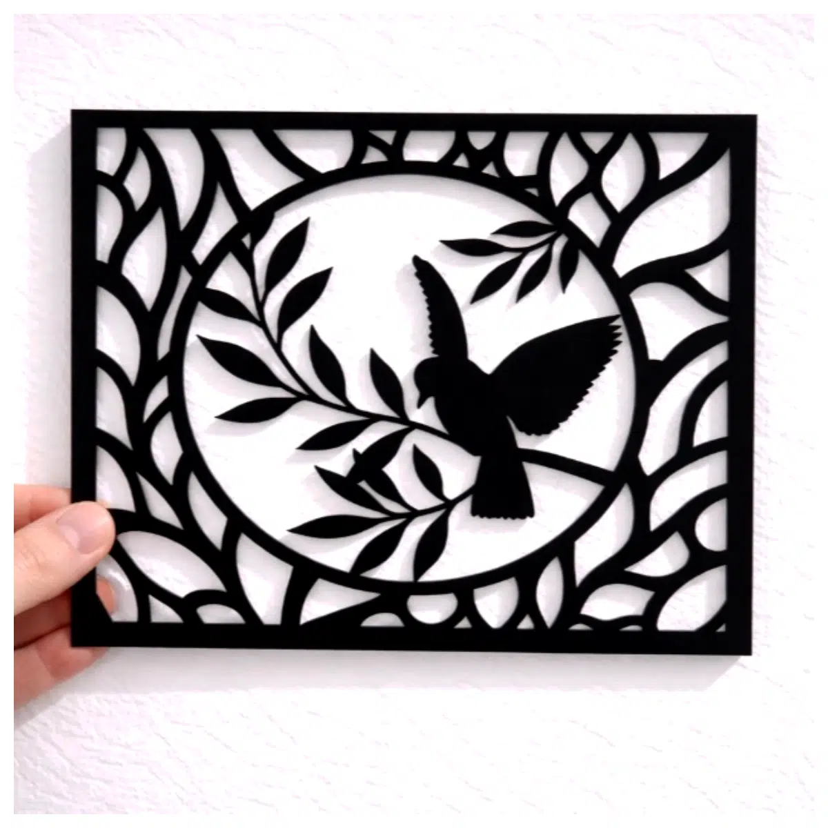 Wall Art Bird Frame Bird Painting Picture Frame Bird Decor Hanging Wall Art Bird Artwork Wall Decoration