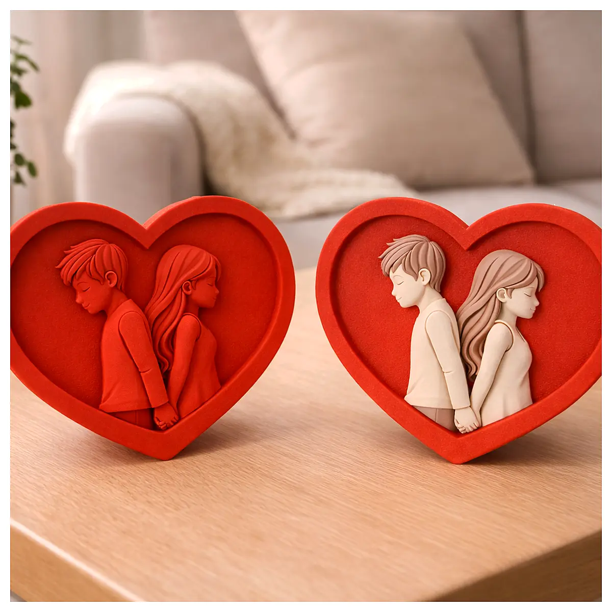 Couple Photo Shoot Romantic Love Scene Film Props Back to Back Emotions Story Photography