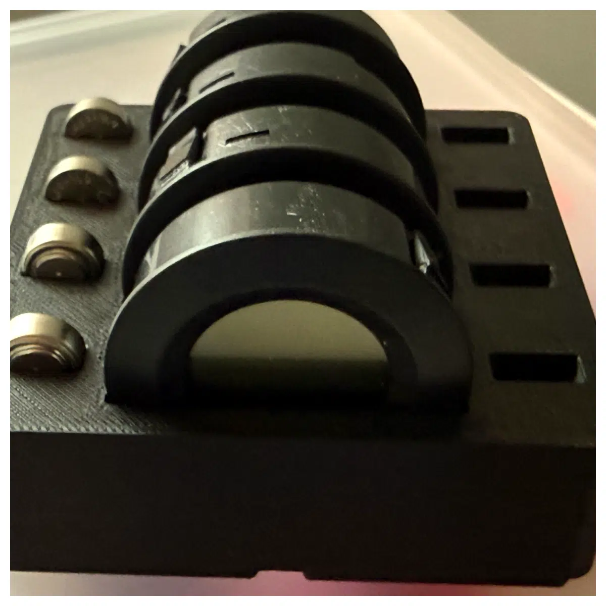 Round Humidity Sensor Storage Box Gridfinity Organizer Electronic Component Storage Mini Storage Box Humidity Measurement
