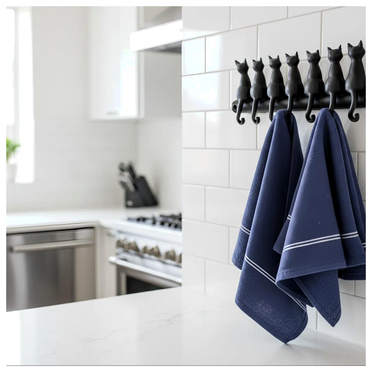 Cat Tail Hooks Rack Wall Storage Hanging Decoration IoT Pet Organizer Wall Hooks Minimalist