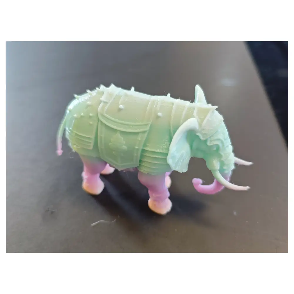 Scale Armor Elephant Model Display Miniature Static Toy Easy Beginner Parts Repair Scale Model