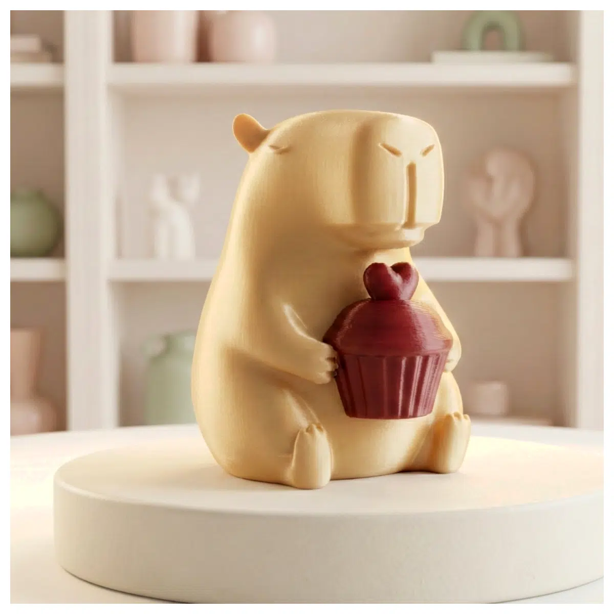 Sweet Capybara Cupcake Shaped Mini Cake Baking Dessert Gift Idea Cake Wholesale
