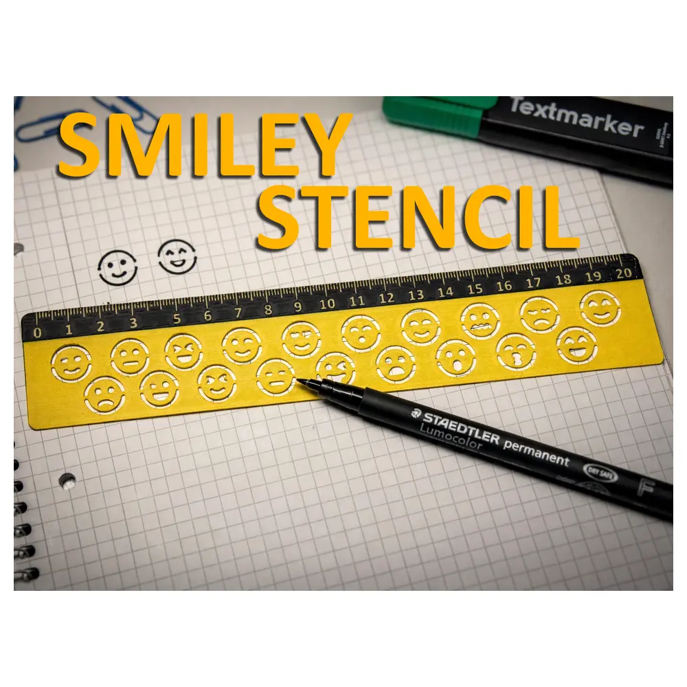 School Smiley Ruler Template Measurement Tools Note Ruler Drafting Ruler Measuring Instrument Sketching Ruler