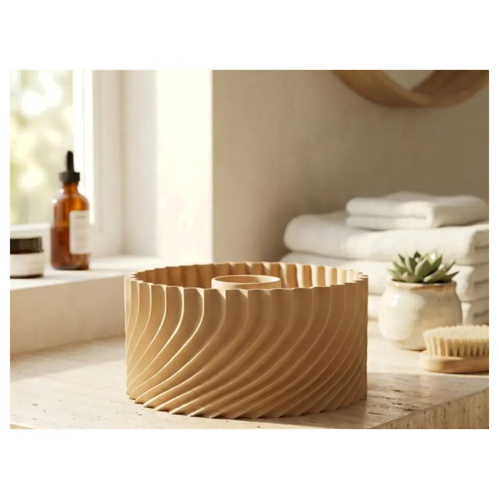 Modern Rotating Bathroom Shelves Hanging Storage Space Saving Organizer No Support Multi Functional
