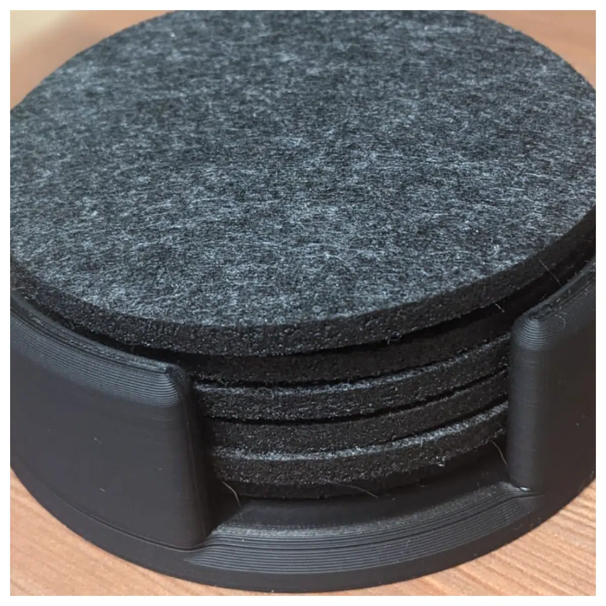 Heavy Duty Coaster Holder with Weight Desk Anti Slip Stabilizer Prevents Cup Slipping Home Office Use