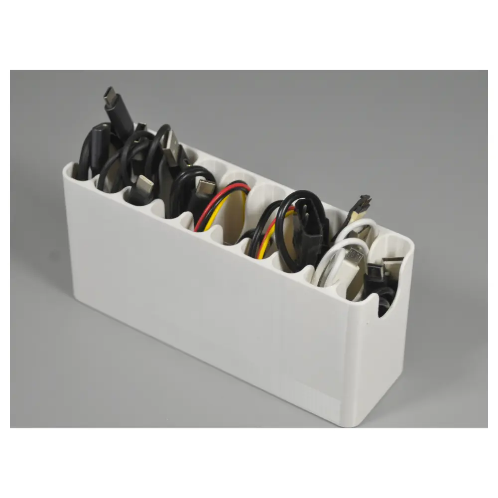 Short Data Cable Organizer Box Phone Cable Management Box Desktop Storage Box Cable Organizer Accessories