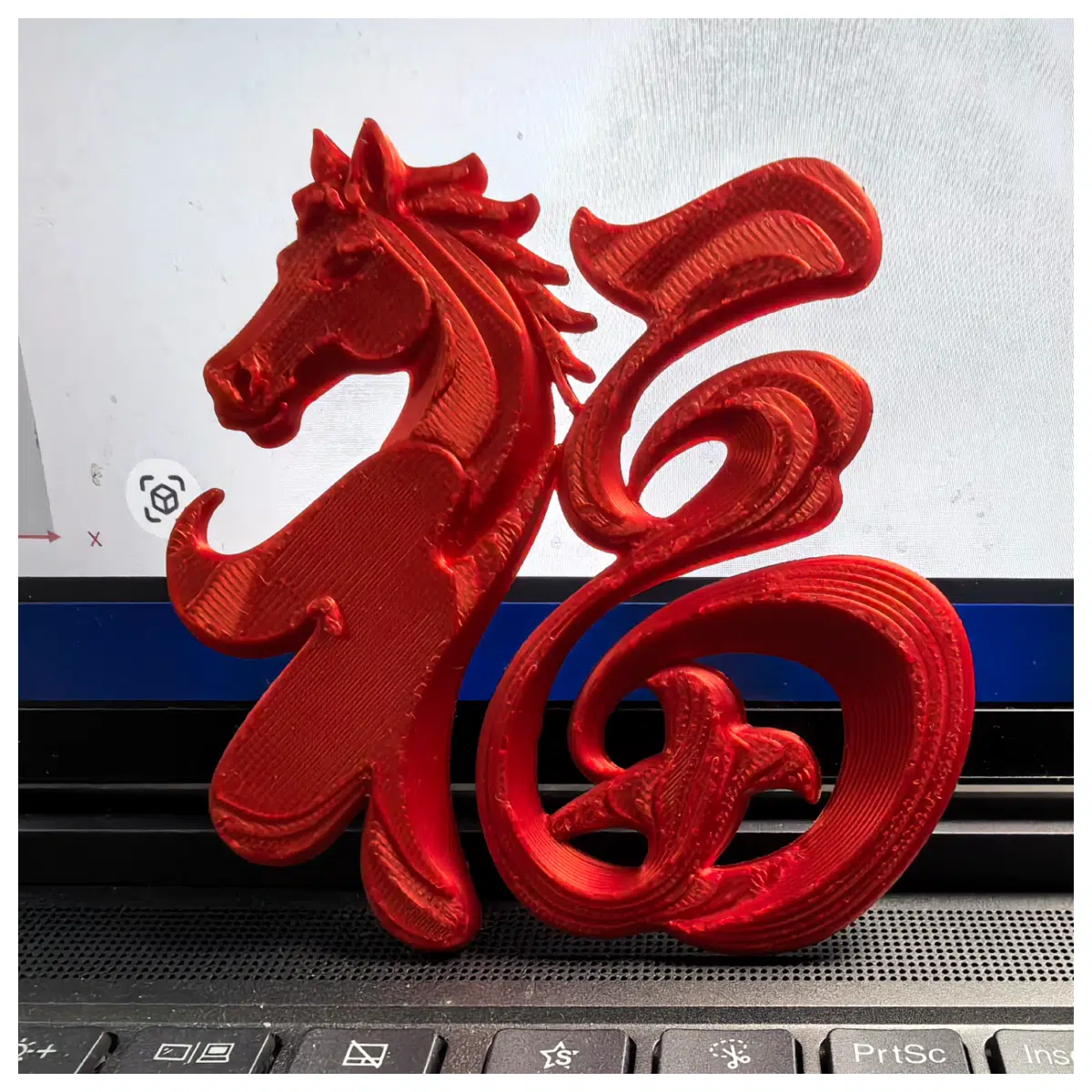 Fu Character Five Year of the Horse Lucky Keychain Car Decoration Keyring Car Accessories Lucky Charms Car Ornament